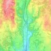 Mapa topográfico Valdarno, mapa de relevo, mapa de altitude