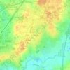 Mapa topográfico Le Patis Cholet, relevo, altitude