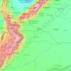 Mapa topográfico Arauca, altitude, relevo