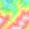 Mapa topográfico Bergerie de Spiscie, mapa de relevo, mapa de altitude