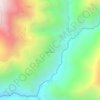 Mapa topográfico Alto Caracol, altitude, relevo