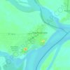 Mapa topográfico Puerto Carreño, altitude, relevo