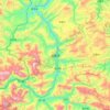 Mapa topográfico 盐津县, altitude, relevo