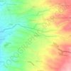 Mapa topográfico Taliba, mapa de relevo, mapa de altitude
