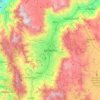 Mapa topográfico Medellín, altitude, relevo