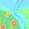 Mapa topográfico 大帽, altitude, relevo