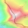 Mapa topográfico मकालु 马卡鲁山 Makalu, altitude, relevo