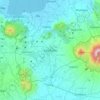 Mapa topográfico San Pablo, mapa de relevo, mapa de altitude