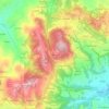 Mapa topográfico Seminario, relevo, altitude