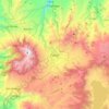 Mapa topográfico Pasto, altitude, relevo