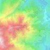 Mapa topográfico Aiguilles de Popolasca, mapa de relevo, mapa de altitude