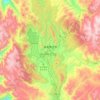 Mapa topográfico 香格里拉市, altitude, relevo