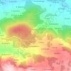 Mapa topográfico Pedra do Bico, mapa de relevo, mapa de altitude