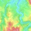 Mapa topográfico Brugeyrolles, relevo, altitude