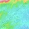 Mapa topográfico Sainte-Lucie de Porto-Vecchio, mapa de relevo, mapa de altitude