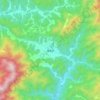 Mapa topográfico 青田县, altitude, relevo