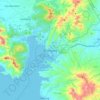 Mapa topográfico Olongapo, mapa de relevo, mapa de altitude