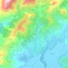 Mapa topográfico Pietra Rossa, mapa de relevo, mapa de altitude