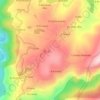 Mapa topográfico Pena das Cabras, mapa de relevo, mapa de altitude