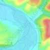 Mapa topográfico Sur la Meuse, relevo, altitude