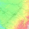 Mapa topográfico Popayán, altitude, relevo