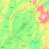 Mapa topográfico 昭通市, altitude, relevo