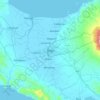 Mapa topográfico Naga, mapa de relevo, mapa de altitude