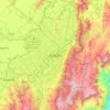 Mapa topográfico Bogotá, altitude, relevo