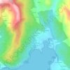 Mapa topográfico Priegue, mapa de relevo, mapa de altitude