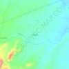 Mapa topográfico Chapada, altitude, relevo