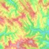 Mapa topográfico Pedrafita do Cebreiro, mapa de relevo, mapa de altitude