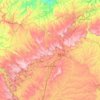 Mapa topográfico Piraí do Sul, altitude, relevo