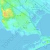 Mapa topográfico Pérols, relevo, altitude