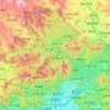 Mapa topográfico 怀柔区 / Huairou, altitude, relevo