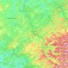 Mapa topográfico Épinal, relevo, altitude