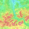 Mapa topográfico Épinal, relevo, altitude