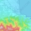 Mapa topográfico Argelès-sur-Mer, relevo, altitude