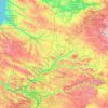 Mapa topográfico Picardie, relevo, altitude