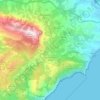 Mapa topográfico San Giovanni a Piro, altitude, relevo