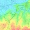 Mapa topográfico Dol-de-Bretagne, relevo, altitude