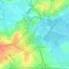 Mapa topográfico Châteauneuf-d'Ille-et-Vilaine, relevo, altitude