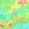 Mapa topográfico Mairiporã, altitude, relevo