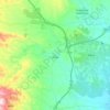 Mapa topográfico Antas, mapa de relevo, mapa de altitude