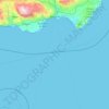 Mapa topográfico Almeria, mapa de relevo, mapa de altitude