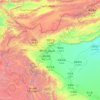 Mapa topográfico 克孜勒苏柯尔克孜自治州 قىرغىز ئاپتونوم ئوبلاستى Kizilsu, altitude, relevo