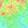 Mapa topográfico Siena, relevo, altitude
