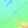 Mapa topográfico Hidrolândia, altitude, relevo