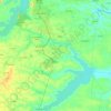 Mapa topográfico Pacajus, relevo, altitude
