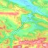 Mapa topográfico Le Mas-d'Azil, relevo, altitude
