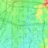 Mapa topográfico 桂溪街道, altitude, relevo